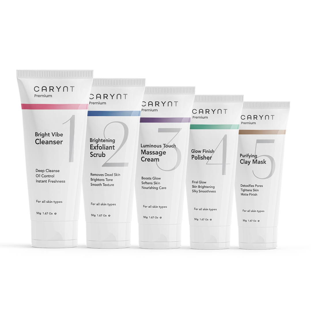 5-Step Skin Glow Facial Kit – Brightening, Cleansing & Glow Boosting – 5 × 50g