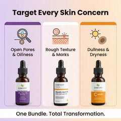 Spotless Glow Deal – 3-Step Serum Kit for Acne Marks, Pores & Brightening
