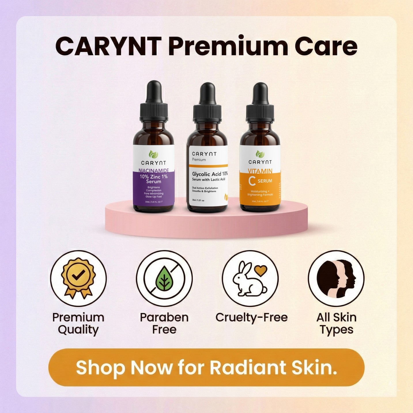 Spotless Glow Deal – 3-Step Serum Kit for Acne Marks, Pores & Brightening