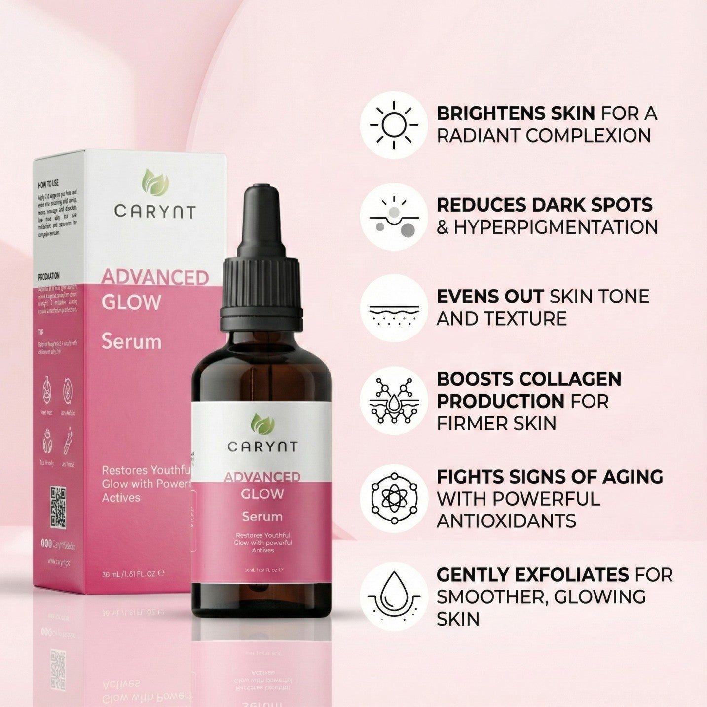 Advanced Glow Serum – Brightens Skin & Reduces Dark Spots - 30ml