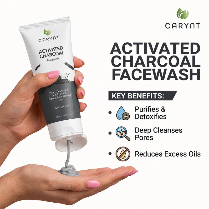 Activated Charcoal Face Wash – Deep Cleansing & Anti-Pollution - 100ml