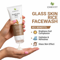 Glass Skin Rice Face Wash – Cleanses, Exfoliates & Moisturizes - 100ml