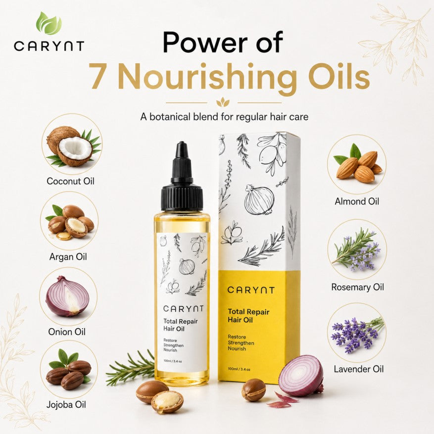 Carynt Total Repair Hair Oil – Argan, Onion & Rosemary, 100ml