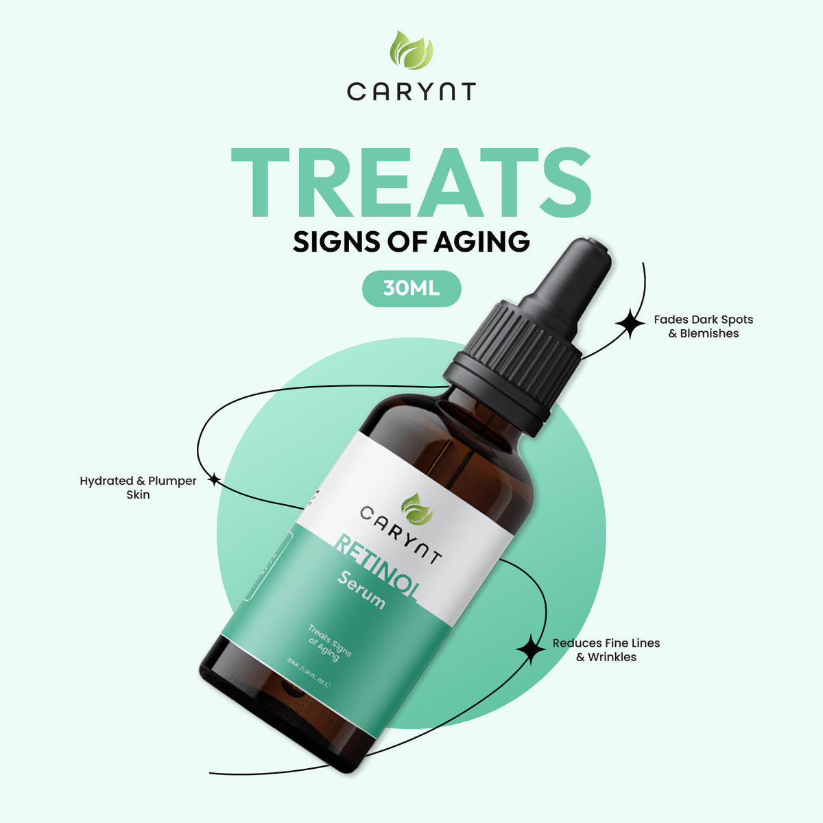 Retinol Serum – Reduces Wrinkles & Boosts Skin Elasticity - 30ml