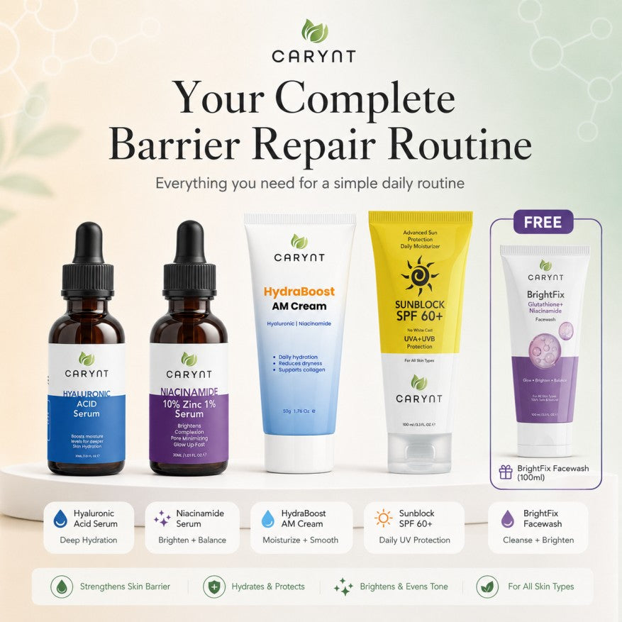 Barrier Repair Bundle – Hydration, Repair & Daily Protection Routine - 5 Products