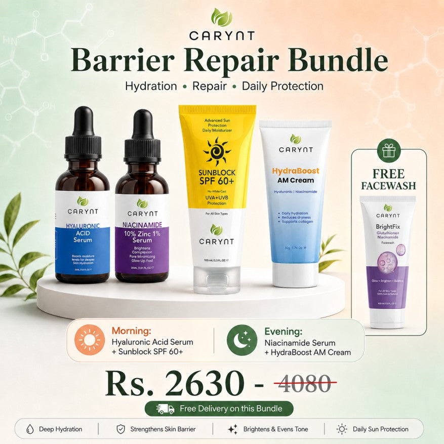 Barrier Repair Bundle – Hydration, Repair & Daily Protection Routine - 5 Products