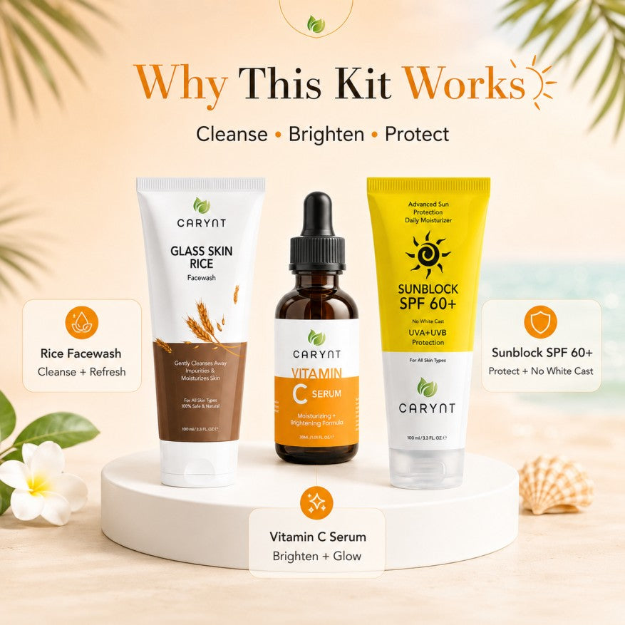 Daily Summer Glow Kit - Brighten, Cleanse & Protect