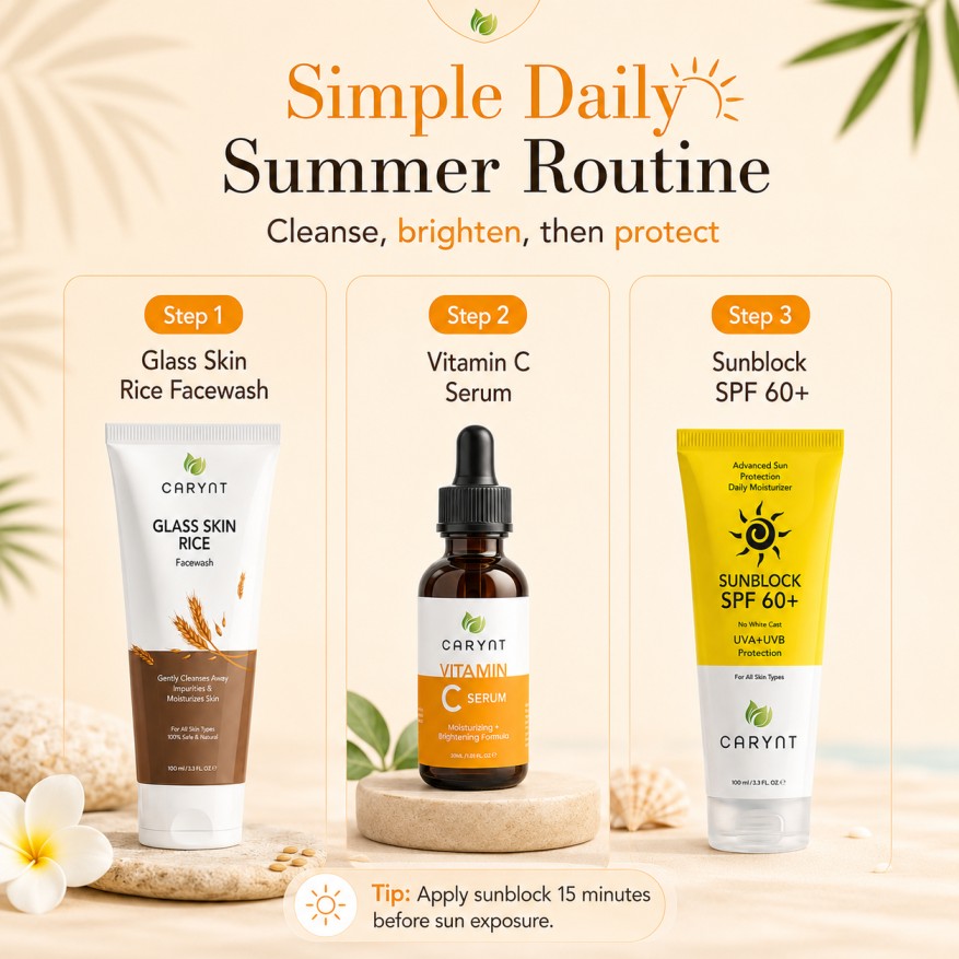 Daily Summer Glow Kit - Brighten, Cleanse & Protect