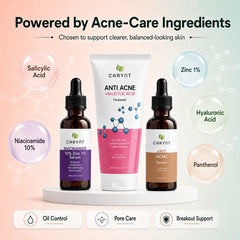 Pore Clear Acne Bundle – Open Pores, Pimples & Oily Skin Routine - 3 Products