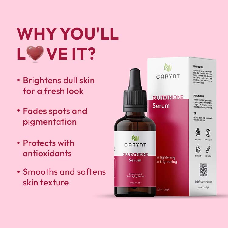 Glutathione Serum | Brightens Skin & Reduces Dark Spots - 30ml Carynt Glutathione Serum | Brightens Skin & Reduces Dark Spots - 30ml Carynt