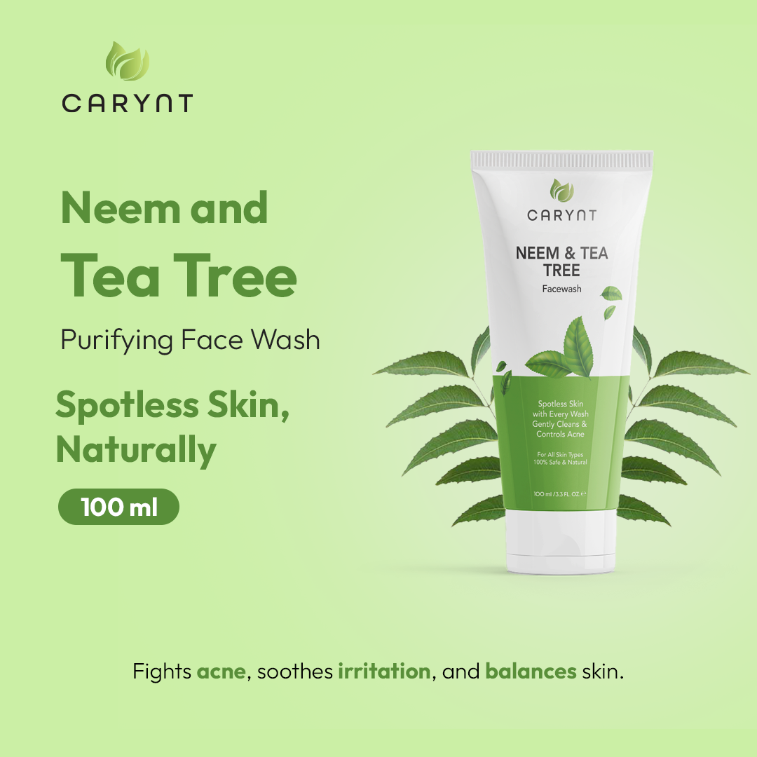 Neem & Tea Tree Face Wash – Fights Acne & Purifies Skin - 100ml