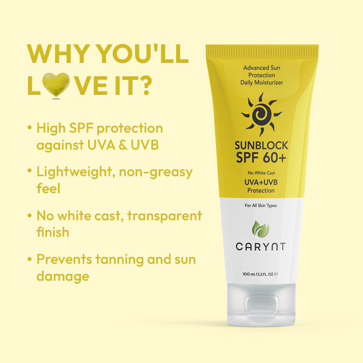 Sunblock SPF 60+ Advanced Sun Protection & Daily Moisturizer - 100ml